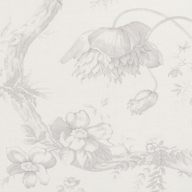 Toile de fleurs, Grisaille