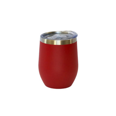 Creative cadeaux international 12 oz. Verre à vin en acier inoxydable à double paroi
