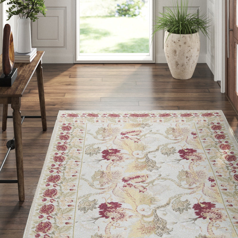 Hand-Knotted High-Quality Beige and Beige Area Rug