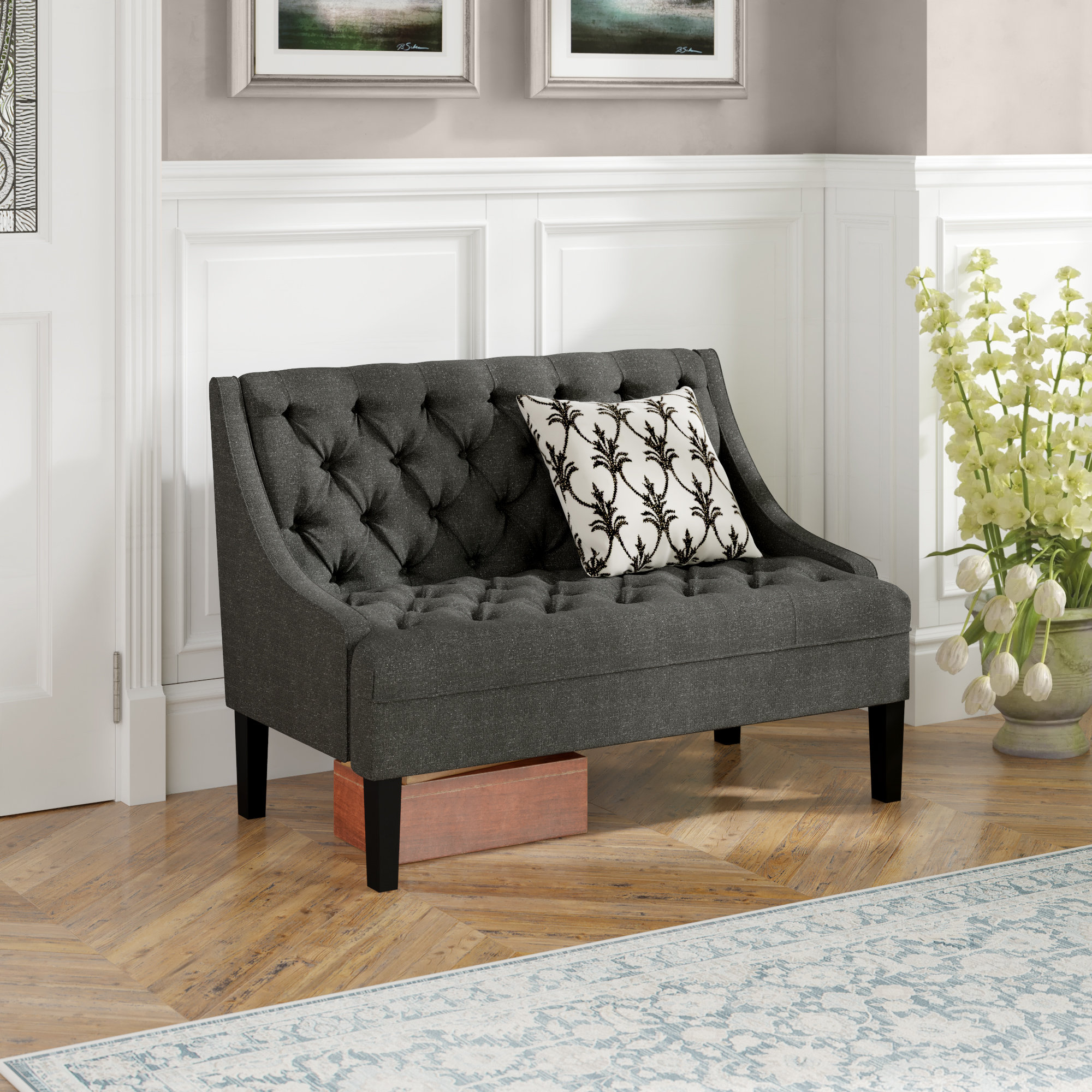 Darby Home Co Argenziano Polyester Blend Upholstered Bench & Reviews