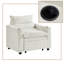 Fauteuil-lit convertible à 3 positions avec dossier réglable, porte-gobelets et coussin rembourré-1758799594