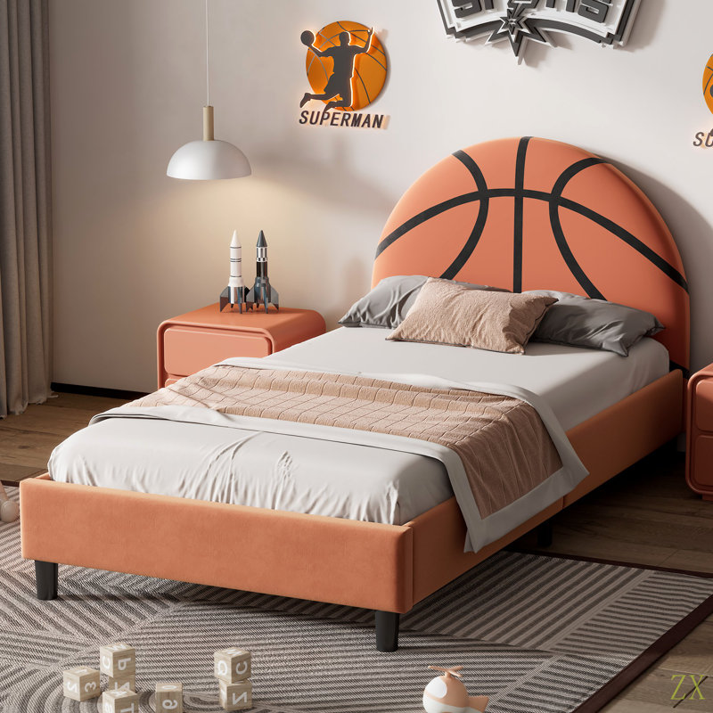 Lit plateforme tapissier Basketball Design