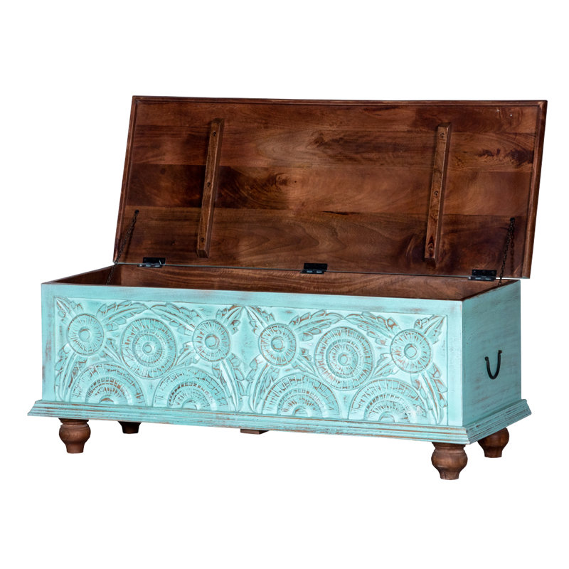 Commode blanche Bungalow Rose Frost, Vert vieilli