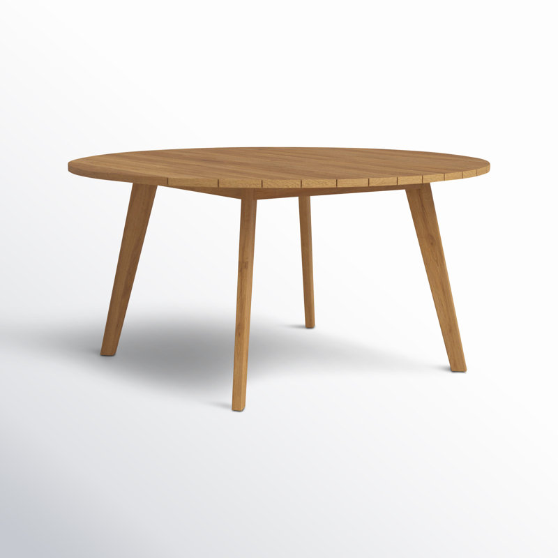 Essential Outdoor Round Teak Dining Table