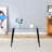 Glass Dining Table  Transparent