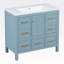 Meuble-lavabo 36 po avec lavabo en résine-12621955