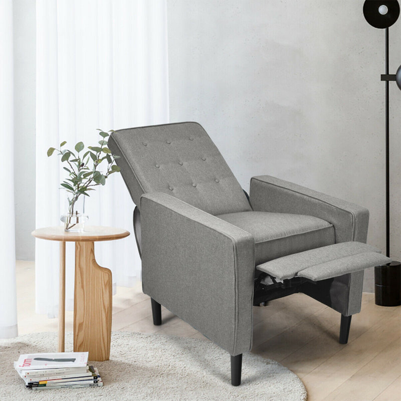 Fauteuil inclinable manuel 27,5 po Kenda, Lin gris