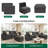 L Shaped Sectional Sofa, Cloud Couch With Ottoman, Modular Sectional For Living Room, Dark Gray-69914788
