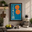 Orange Chrysanthemum Poster Retro - Wrapped Canvas-1256921218-1256921222