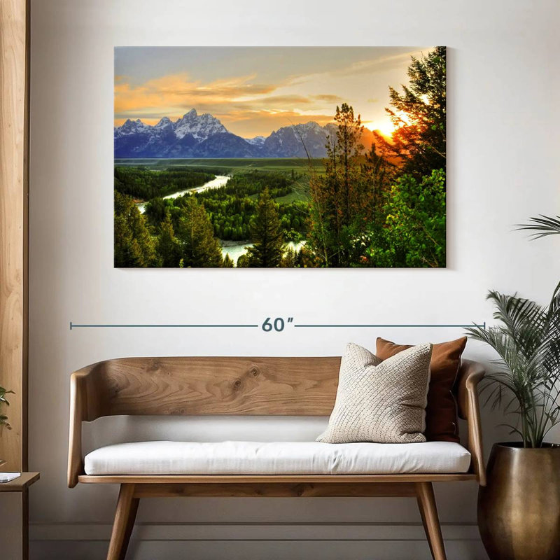 Point de vue d'Alvord Grand Teton, H 32 po x l 48 po
