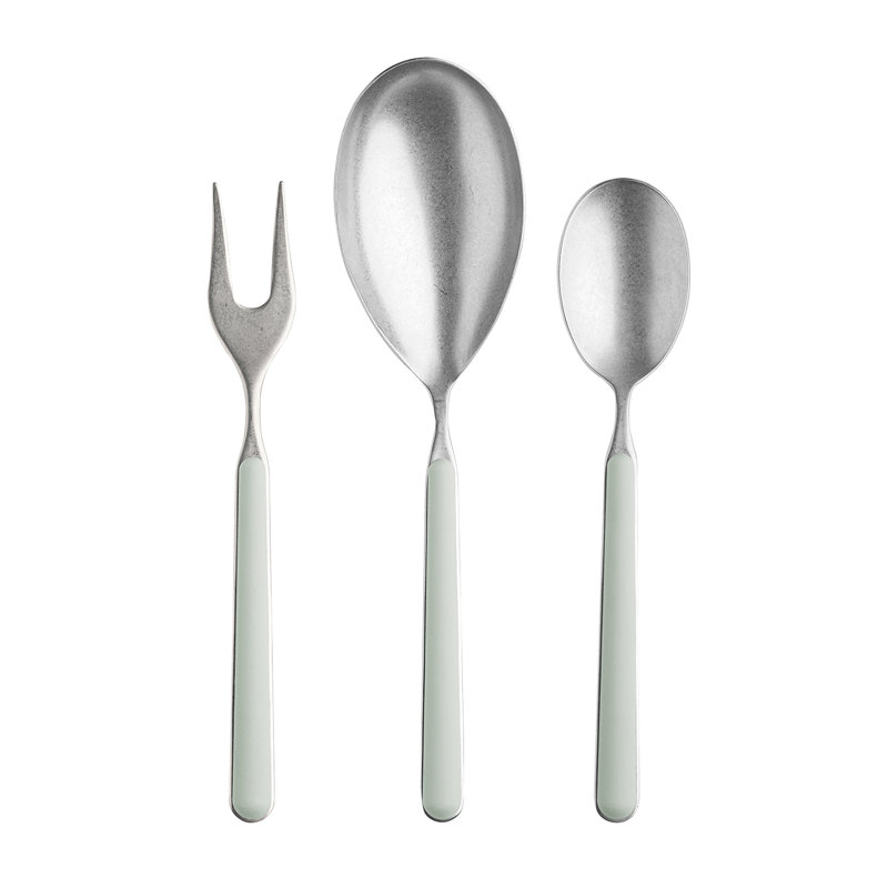 Fantasia Pewter Serving Set - 3 Pieces - Vicuna, Sage