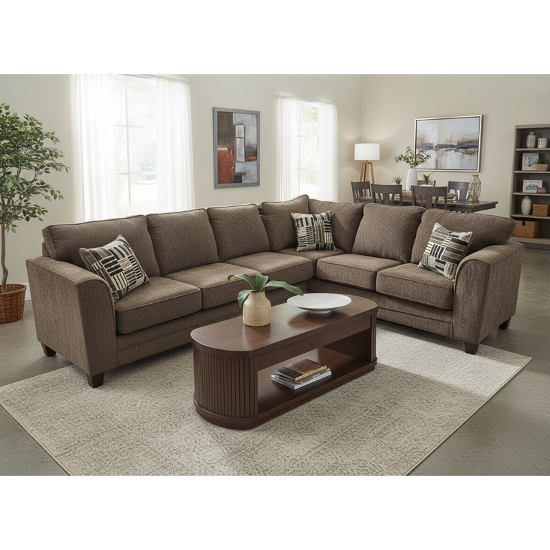 Thea Brown 2-Piece Sectional, Brown