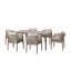 Aniv 6 - Person Patio Dining Set with Rectangular Table