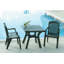 Makena Square Outdoor Dining Table With Umbrella Hole , 31'' in. W 31'' in. D-583277094