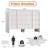 47.2” W Double Dresser with 8 Drawers, Modern Storage Organizer, Curved Profile Design-1089986223