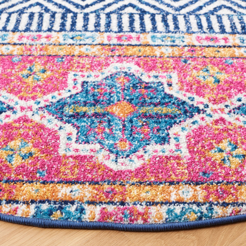Dishant Performance Southwestern Rug, Round 6'7"