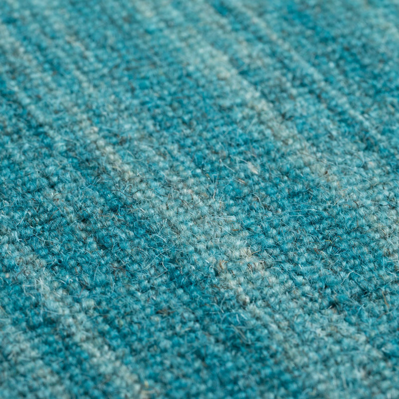 Poga Wool Hand Woven Area Rug, Turquoise, Rectangular 120 x 180cm