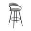 Tabouret de bar ou de comptoir pivotant avec structure en fer Aigerim-833175391-833175390