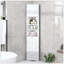 Armoire de salle de bain haute à deux portes réglables-121088079