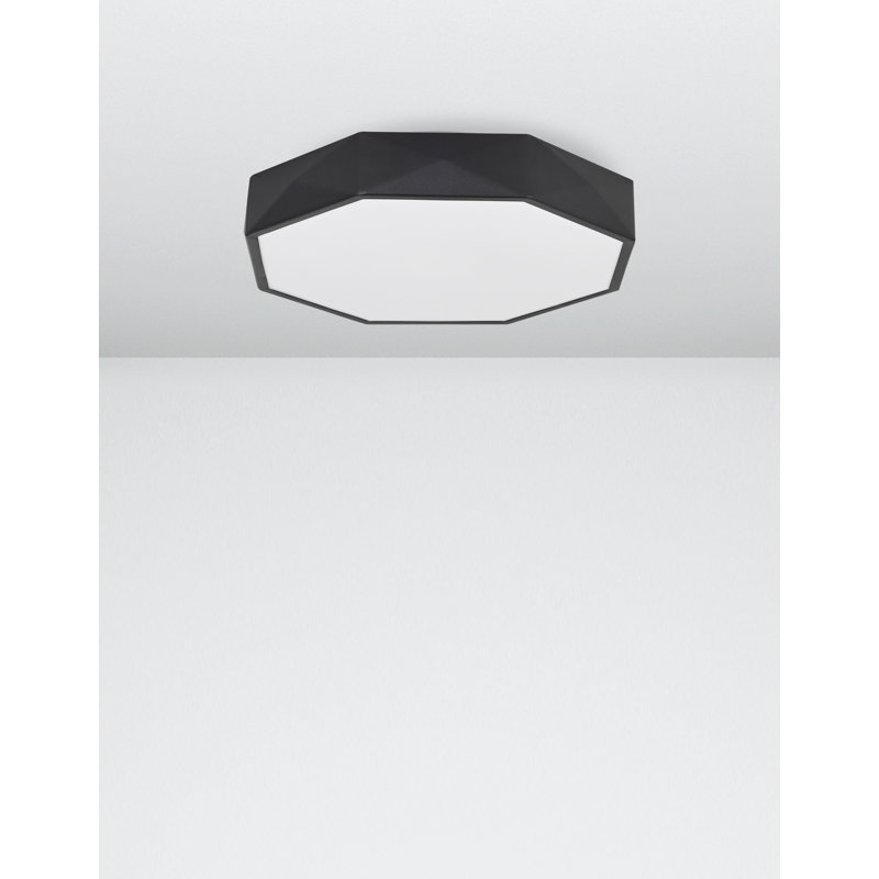 Acrylic LED Flush Mount, Black