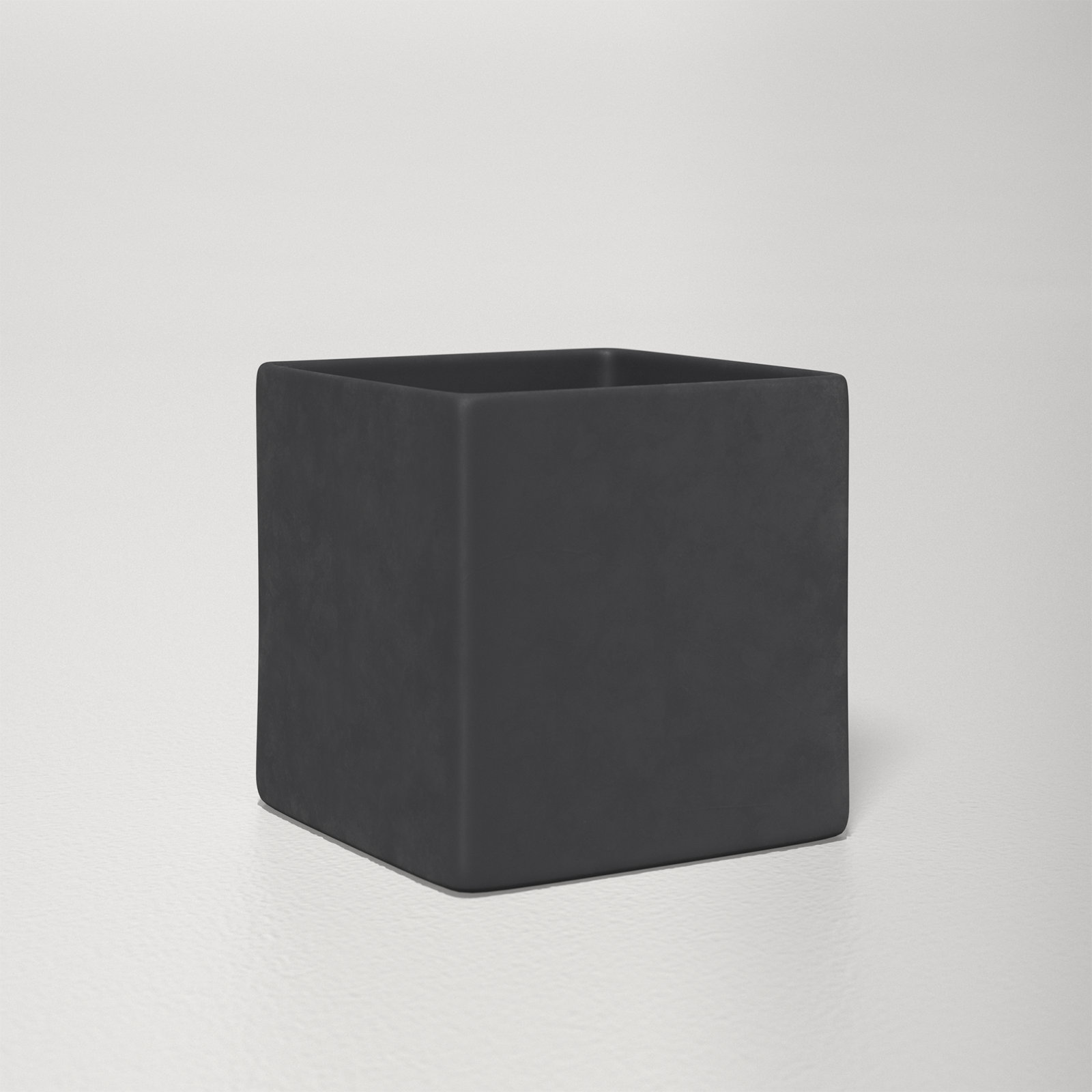 Demetria Ceramic Pot Planter, 5.5" H x 5.5" W x 5.5" D, Matte Black