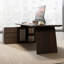 Bureau rectangulaire en bois manufacturé Coffee-141916587
