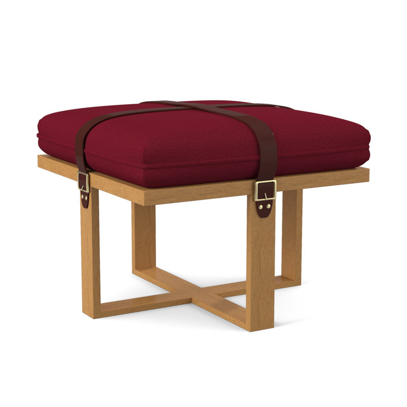 Repose-pieds à boucle, Ambre, Mélange de polyester rouge à lèvres Margaret