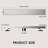24 Inch Linear Shower Drain With Tile-In Pattern Grate-106754505