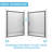 44”- 48" W X 72" H Semi-Frameless Single Sliding Shower Door with with 1/4"(6mm) Explosion-Proof Clear Tempered Glass, Black