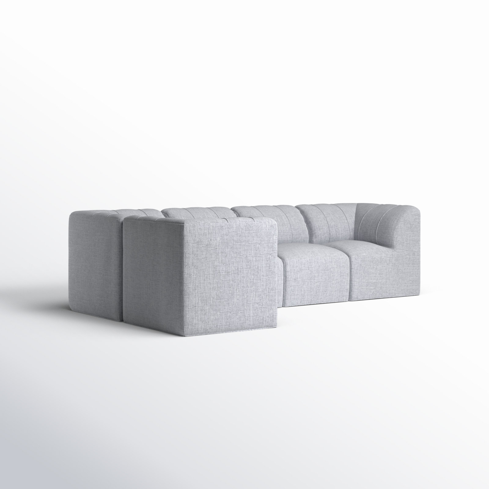 Praia 102" Sunbrella® Modular Outdoor Sofa, Canvas Granite Sunbrella® Canvas