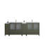  Ensemble de meuble-lavabo double 96 "avec miroir 96"-106870218