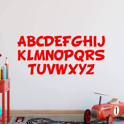 Text & Numbers Non-Wall Damaging Wall Decal