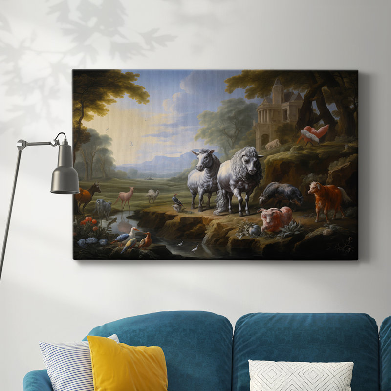 Animaux, série paysage CCLXI, H 8 po x l 12 po