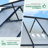 8×10 ft Outdoor Polycarbonate Greenhouse, Walk-In with Quick-Setup Aluminum Frame, Adjustable Roof Vent-124605520-124605525
