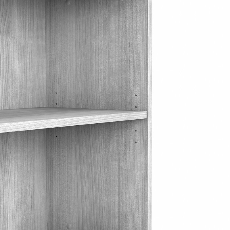 Kyoung 73'' H x 36'' W Standard Bookcase, Platinum Gray