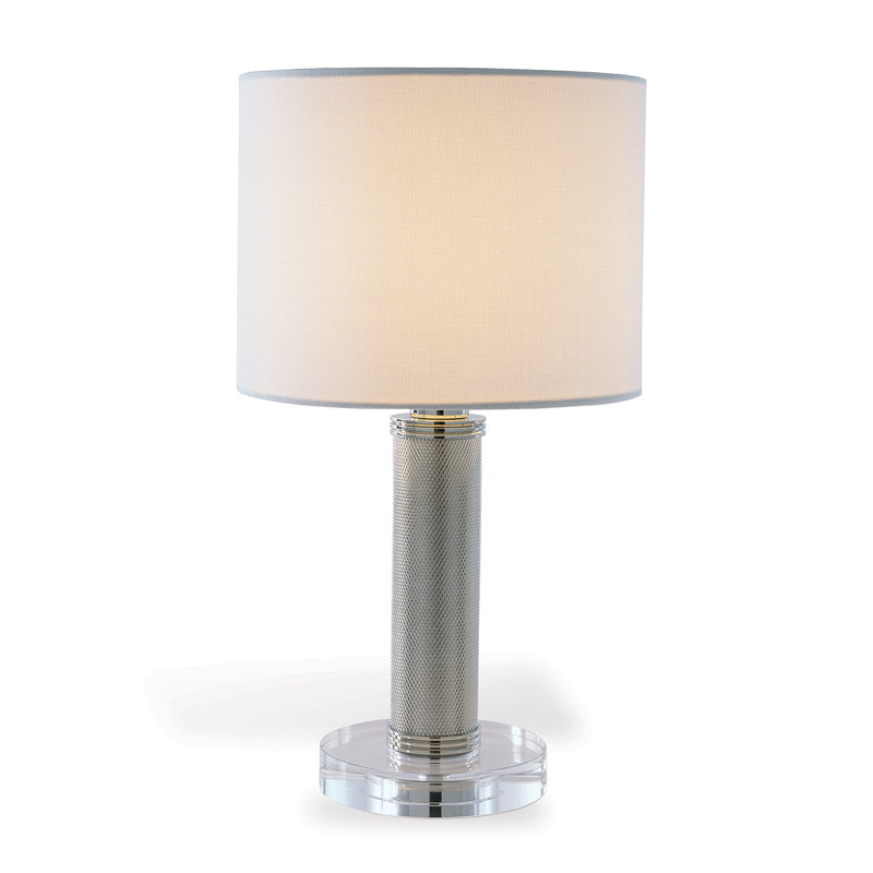 Billy Mini Lamp, Clear/Nickel, Off White
