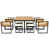 Bois massif beige est en rupture de stock