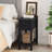 Nightstand With Open Shelf&Drawers