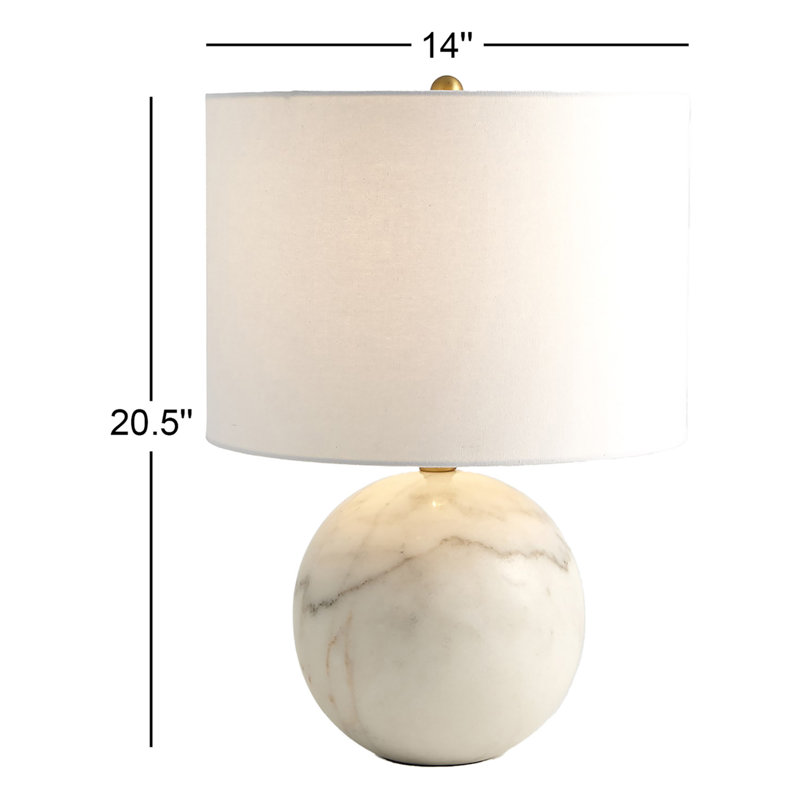 Marble Sphere Lamp-White