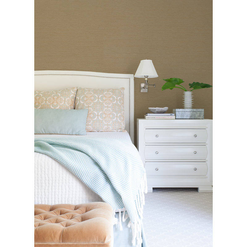 Twine Grass Cloth Wallpaper Roll, Beige