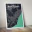 Barcelona City Map - No Frame Print-1406909569