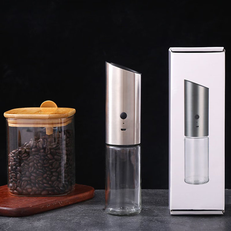 Electric Automatic Salt and Pepper Grinder Set, Rechargeable USB, Gravity Spice  Mill