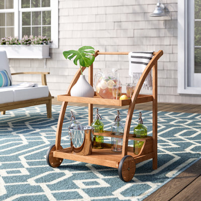 Glyndon Bar Cart by Beachcrest Home