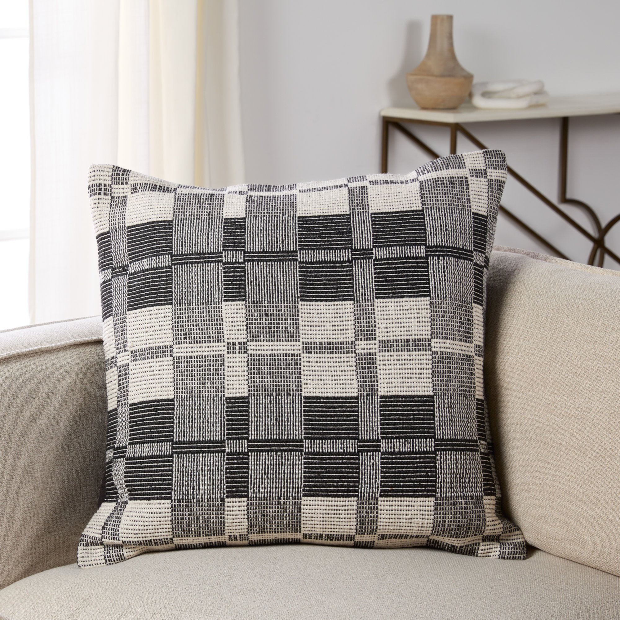 Milana Embroidered Throw Pillow, Polyester/Polyfill