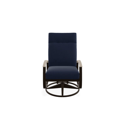 Chaise de patio pivotante avec coussins Askar