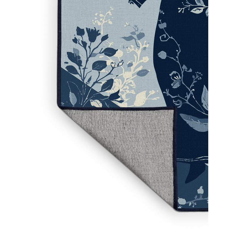 Tapis gris traditionnel lavable à la machine Bishopston, 2 pi x 3 pi