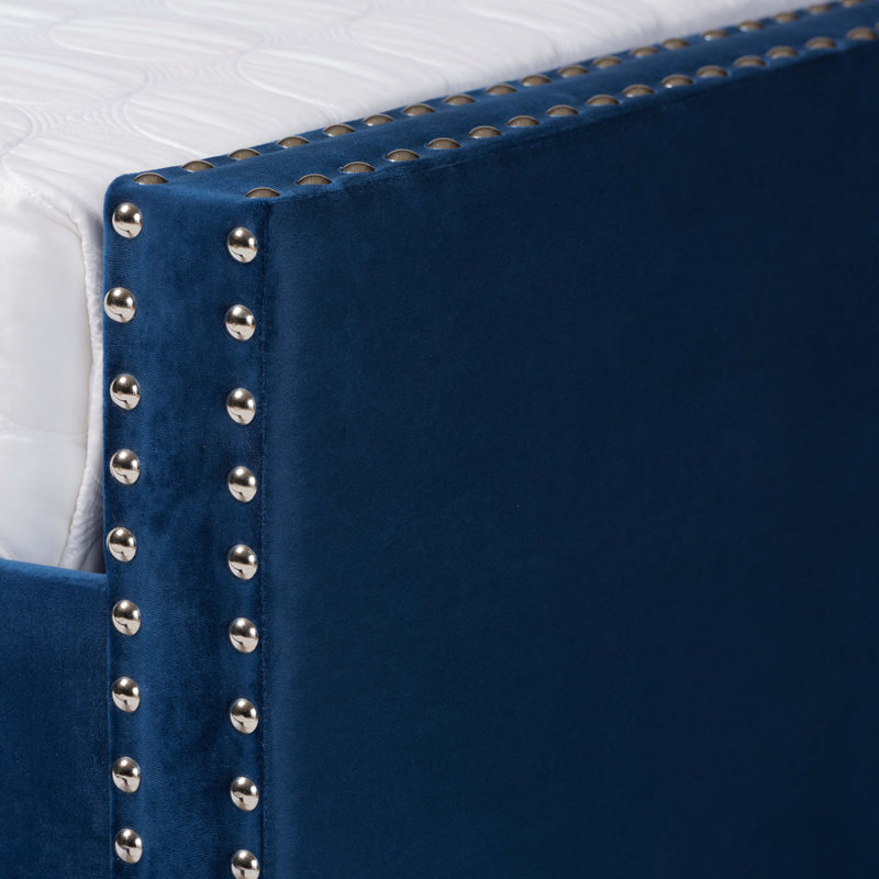 Kylah Upholstered Daybed, Queen, Blue