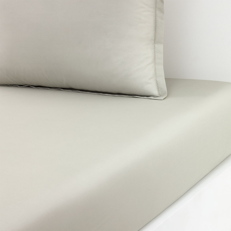Batiste 100% Cotton Fitted Sheet, California King Fitted Sheet, Green