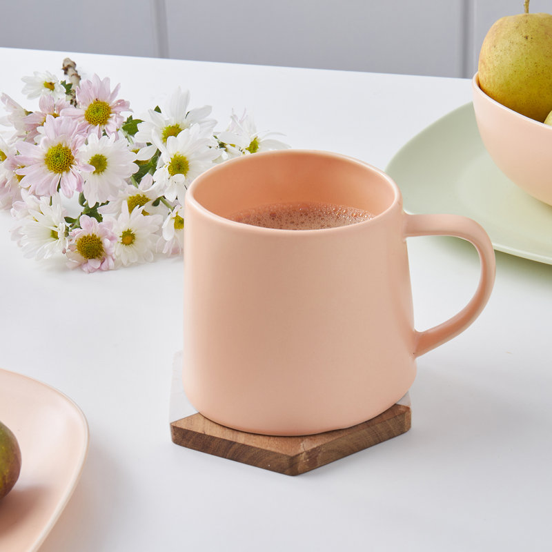 Ensemble de tasses en porcelaine Stone Lain Delilah, Orange pastel