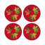 Autumn Leaves Vegan Leather Round Pebble Placemat-140084550